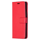 For OnePlus 8 Crazy Horse Texture Horizontal Flip Leather Case with Holder & Card Slots & Wallet & Photo Frame(Red)