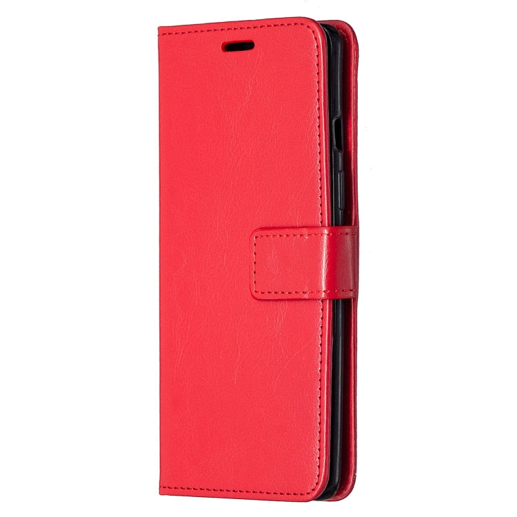 For OnePlus 8 Crazy Horse Texture Horizontal Flip Leather Case with Holder & Card Slots & Wallet & Photo Frame(Red)