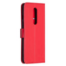 For OnePlus 8 Crazy Horse Texture Horizontal Flip Leather Case with Holder & Card Slots & Wallet & Photo Frame(Red)