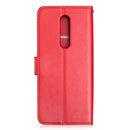 For OnePlus 8 Crazy Horse Texture Horizontal Flip Leather Case with Holder & Card Slots & Wallet & Photo Frame(Red)