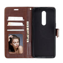 For OnePlus 8 Crazy Horse Texture Horizontal Flip Leather Case with Holder & Card Slots & Wallet & Photo Frame(Brown)