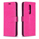 For OnePlus 8 Crazy Horse Texture Horizontal Flip Leather Case with Holder & Card Slots & Wallet & Photo Frame(Rose Red)