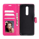 For OnePlus 8 Crazy Horse Texture Horizontal Flip Leather Case with Holder & Card Slots & Wallet & Photo Frame(Rose Red)