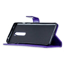 For OnePlus 8 Crazy Horse Texture Horizontal Flip Leather Case with Holder & Card Slots & Wallet & Photo Frame(Purple)