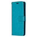 For OnePlus 8 Crazy Horse Texture Horizontal Flip Leather Case with Holder & Card Slots & Wallet & Photo Frame(Blue)