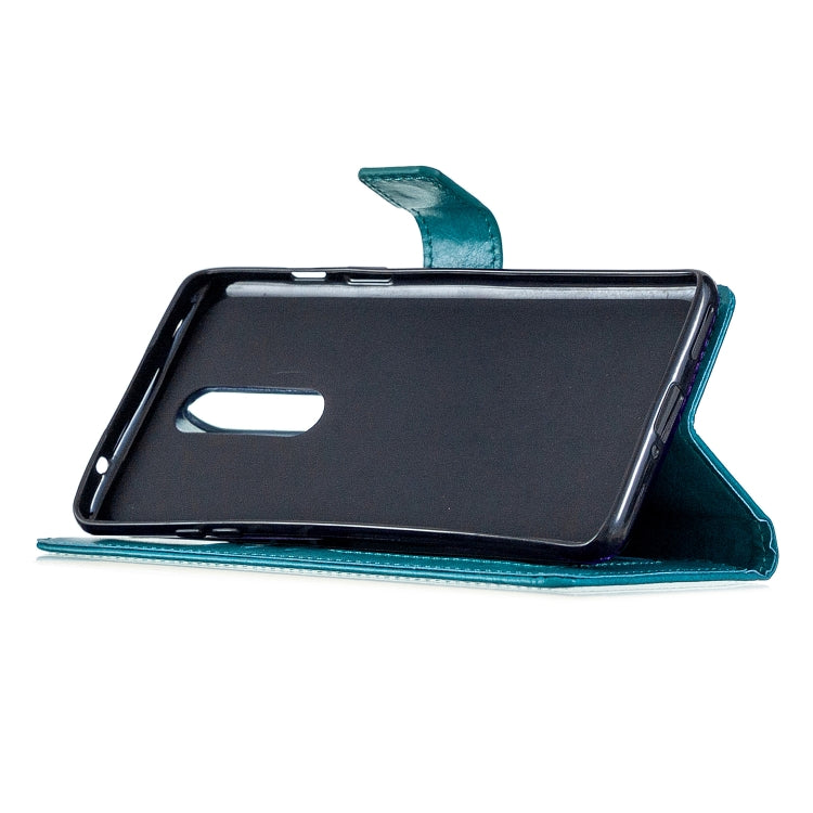 For OnePlus 8 Crazy Horse Texture Horizontal Flip Leather Case with Holder & Card Slots & Wallet & Photo Frame(Blue)