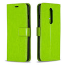 For OnePlus 8 Crazy Horse Texture Horizontal Flip Leather Case with Holder & Card Slots & Wallet & Photo Frame(Green)