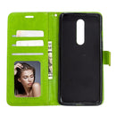 For OnePlus 8 Crazy Horse Texture Horizontal Flip Leather Case with Holder & Card Slots & Wallet & Photo Frame(Green)