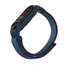 For Xiaomi Mi Band 5/4/3 Texture Case Hook and Loop Fastener Watch Band(Deep Fog Gray)