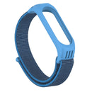 For Xiaomi Mi Band 5/4/3 Texture Case Hook and Loop Fastener Watch Band(Cape Blue)