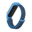 For Xiaomi Mi Band 5/4/3 Texture Case Hook and Loop Fastener Watch Band(Cape Blue)