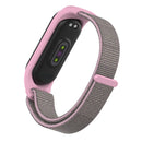 For Xiaomi Mi Band 5/4/3 Texture Case Hook and Loop Fastener Watch Band(Silt)