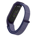 For Xiaomi Mi Band 5/4/3 Texture Case Hook and Loop Fastener Watch Band(Midnight Blue)