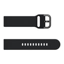 22mm For Huawei Watch GT2e/GT/GT2 46MM Color Buckle Silicone Watch Band (Black)