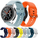 22mm For Huawei Watch GT2e/GT/GT2 46MM Color Buckle Silicone Watch Band (Black)