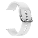 20mm For Huawei Watch GT2 42MM / Amazfit BipS 2 Youth Version Color Buckle Silicone Watch Band(White)