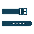 20mm For Huawei Watch GT2 42MM / Amazfit BipS 2 Youth Version Color Buckle Silicone Watch Band(Rock Teal)