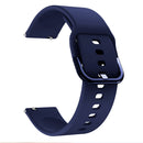 20mm For Huawei Watch GT2 42MM / Amazfit BipS 2 Youth Version Color Buckle Silicone Watch Band(Midnight Blue)