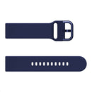 20mm For Huawei Watch GT2 42MM / Amazfit BipS 2 Youth Version Color Buckle Silicone Watch Band(Midnight Blue)