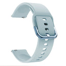 20mm For Huawei Watch GT2 42MM / Amazfit BipS 2 Youth Version Color Buckle Silicone Watch Band(Light Blue)