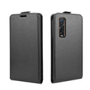 For OPPO Find X2 Pro R64 Texture Single Vertical Flip Leather Protective Case with Card Slots & Photo Frame(Black)
