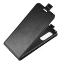 For OPPO Find X2 Pro R64 Texture Single Vertical Flip Leather Protective Case with Card Slots & Photo Frame(Black)