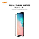For Samsung Galaxy S10+ ENKAY Hat-Prince 0.26mm 9H 3D Full Glue Explosion-proof Full Screen Curved Heat Bending Tempered Glass Film