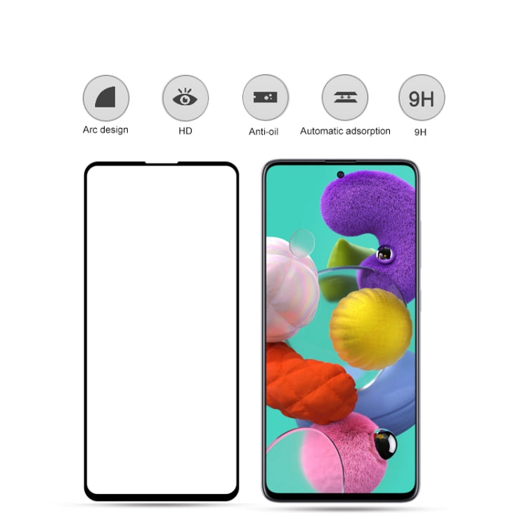 For Samsung Galaxy A51 5G 2 PCS mocolo 0.33mm 9H 2.5D Full Glue Tempered Glass Film