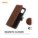 For Samsung Galaxy A31 ENKAY Hat-Prince Horizontal Flip Leather Case with Holder & Card Slots & Wallet(Brown)