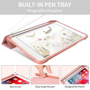 For iPad mini 5 / mini 4 / mini 3 / mini 2 / mini 3-folding Litchi Texture Horizontal Flip PU Leather + Shockproof TPU Case with Holder & Pen Slot(Red)