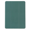 For Samsung Galaxy S6 Lite P610 Honeycomb Ventilation Foldable Deformation Horizontal Flip PU Leather Case with 3-Folding Holder & Pen Slot & Smart Sleep / Wake-up(Dark Night Green)