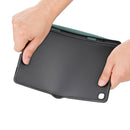 For Samsung Galaxy S6 Lite P610 Honeycomb Ventilation Foldable Deformation Horizontal Flip PU Leather Case with 3-Folding Holder & Pen Slot & Smart Sleep / Wake-up(Dark Night Green)