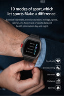SANDA M1 1.4 TFT HD Screen Smart Watch IP68 Waterproof,Support Call Reminder /Heart Rate Monitoring/Blood Pressure Monitoring/Sedentary Reminder(Black)