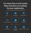 SANDA M1 1.4 TFT HD Screen Smart Watch IP68 Waterproof,Support Call Reminder /Heart Rate Monitoring/Blood Pressure Monitoring/Sedentary Reminder(Black)