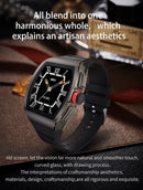 SANDA M1 1.4 TFT HD Screen Smart Watch IP68 Waterproof,Support Call Reminder /Heart Rate Monitoring/Blood Pressure Monitoring/Sedentary Reminder(Black)