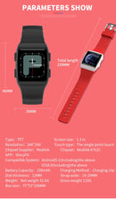 SANDA CR11 1.3 inch Screen Smart Watch IP68 Waterproof,Support Call Reminder /Heart Rate Monitoring/Blood Pressure Monitoring/Sedentary Reminder(Red)