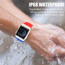 SANDA CR11 1.3 inch Screen Smart Watch IP68 Waterproof,Support Call Reminder /Heart Rate Monitoring/Blood Pressure Monitoring/Sedentary Reminder(Blue Red)
