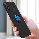 For Huawei Y8S Metal Ring Holder 360 Degree Rotating TPU Case(Blue+Blue)