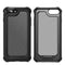 For iPhone 7 & 8 & 6 & 6s Transparent Carbon Fiber Texture Rugged Full Body TPU+PC Scratch-Resistant Shockproof Case(Red)