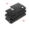 For iPhone 12 Pro Max Shockproof Rugged Armor Protective Case with Card Slot(Black)