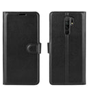 For Xiaomi Redmi 9 Litchi Texture Horizontal Flip Protective Case with Holder & Card Slots & Wallet(Black)