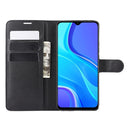 For Xiaomi Redmi 9 Litchi Texture Horizontal Flip Protective Case with Holder & Card Slots & Wallet(Black)