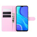 For Xiaomi Redmi 9 Litchi Texture Horizontal Flip Protective Case with Holder & Card Slots & Wallet(Pink)