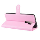 For Xiaomi Redmi 9 Litchi Texture Horizontal Flip Protective Case with Holder & Card Slots & Wallet(Pink)