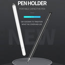 Imitation Porcelain 2 in 1 Mobile Phone Touch Screen Capacitive Pen for Apple / Huawei / Xiaomi / Samsung(Black)