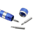 8 in 1 Portable Pen With Magnetic Multi-function Screwdriver Set for Mobile Phone and Computer Maintenance Tool(blue)
