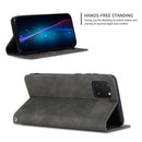 For Samsung Galaxy Note 10 Lite/A81 Retro Skin Feel Business Magnetic Horizontal Flip Leather Case(Dark Grey)