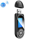 T13 Bluetooth 5.0 Drive-free USB Bluetooth Receiver and Transmitter with Screen