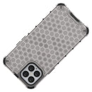 For iPhone 12 Pro Max Shockproof Honeycomb PC + TPU Case(White)