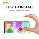 For Samsung Galaxy A41 2 PCS ENKAY Hat-Prince 0.26mm 9H 2.5D Curved Edge Tempered Glass Film